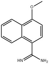 4-METHOXY-NAPHTHALENE-1-CARBOXAMIDINE Struktur