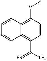 4-METHOXY-NAPHTHALENE-1-CARBOXAMIDINE 化学構造式