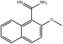 2-METHOXY-NAPHTHALENE-1-CARBOXAMIDINE 化学構造式