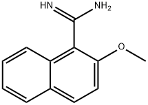 2-METHOXY-NAPHTHALENE-1-CARBOXAMIDINE Struktur