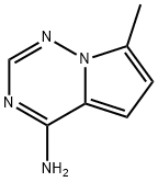 7-Methylpyrrolo[1,2-f][1,2,4]triazin-4-amine Struktur