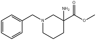 3-氨基-1-苄基哌啶-3-羧酸甲酯,885270-29-1,结构式