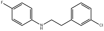 [2-(3-CHLORO-PHENYL)-ETHYL]-(4-FLUORO-PHENYL)-AMINE Structure