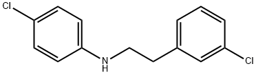 (4-CHLORO-PHENYL)-[2-(3-CHLORO-PHENYL)-ETHYL]-AMINE Struktur