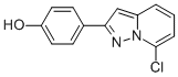 4-(7-Chloropyrazolo[1,5-a]pyridin-2-yl)phenol Structure