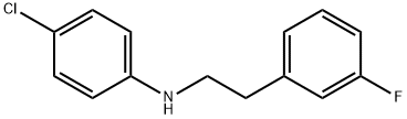 (4-CHLORO-PHENYL)-[2-(3-FLUORO-PHENYL)-ETHYL]-AMINE Struktur