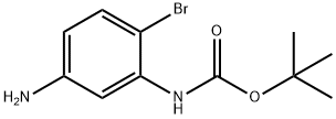 (5-氨基-2-溴苯基)-氨基甲酸叔丁酯,885270-68-8,结构式