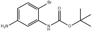 (5-AMINO-2-BROMO-PHENYL)-CARBAMIC ACID TERT-BUTYL ESTER 化学構造式