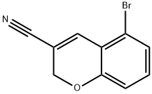 5-Bromo-2H-chromene-3-carbonitrile,885270-69-9,结构式