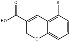 5-Bromo-2H-chromene-3-carboxylic acid Structure