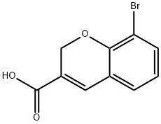 8-溴色原酮-3-甲酸, 885270-74-6, 结构式