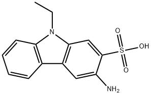 3-AMINO-9-ETHYL-9H-CARBAZOLE-2-SULFONIC ACID Structure