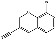 8-溴-2H-色烯-3-甲腈,885270-76-8,结构式