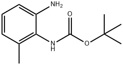(2-氨基-6-甲基苯基)-氨基甲酸叔丁酯 结构式