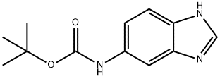 (1H-BENZOIMIDAZOL-5-YL)-CARBAMIC ACID TERT-BUTYL ESTER 化学構造式