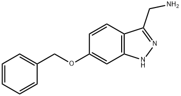 C-(6-BENZYLOXY-1H-INDAZOL-3-YL)-METHYLAMINE Structure