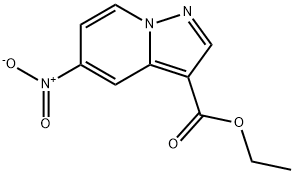 5-硝基吡唑并[1,5-A]吡啶-3-甲酸乙酯, 885271-11-4, 结构式