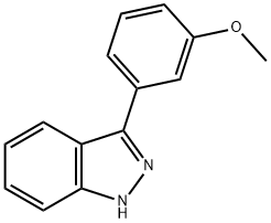3-(3-METHOXY-PHENYL)-1H-INDAZOLE 化学構造式