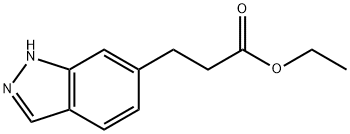 Ethyl 3-(1H-indazol-6-yl)propanoate 化学構造式