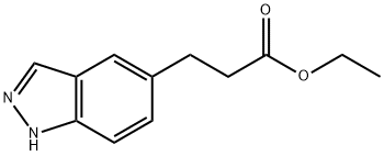 Ethyl 3-(1H-indazol-5-yl)propanoate 结构式