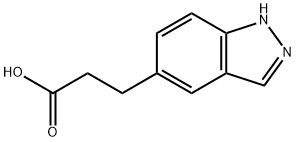 3-(1H-Indazol-5-yl)propanoic acid,885271-29-4,结构式