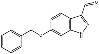 6-(苄氧基)-1H-吲唑-3-甲醛 结构式