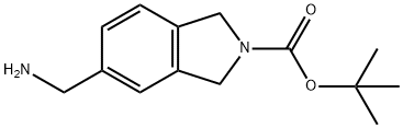 5-(氨基甲基)-2,3-二氢-1H-异吲哚-2-羧酸叔丁酯,885271-40-9,结构式