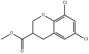 6,8-DICHLORO-CHROMAN-3-CARBOXYLIC ACID METHYL ESTER Structure