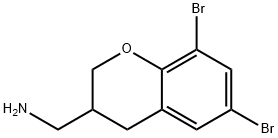 (6,8-DIBROMO-CHROMAN-3-YL)-METHYLAMINE 结构式
