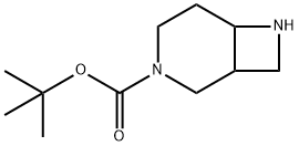 TERT-BUTYL 3,7-DIAZABICYCLO[4.2.0]OCTANE-3-CARBOXYLATE Struktur