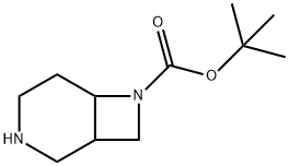 TERT-BUTYL 3,7-DIAZABICYCLO[4.2.0]OCTANE-7-CARBOXYLATE Struktur