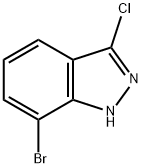 7-BROMO-3-CHLORO-1H-INDAZOLE Structure