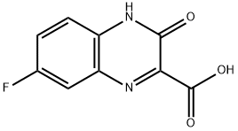 7-FLUORO-3-OXO-3,4-DIHYDROQUINOXALINE-2-CARBOXYLIC ACID Struktur