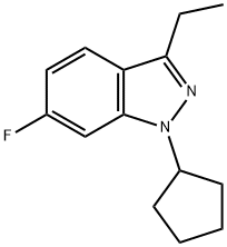 1-CYCLOPENTYL-3-ETHYL-6-FLUORO-1H-INDAZOLE Structure