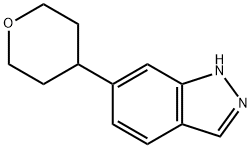 6-(TETRAHYDRO-PYRAN-4-YL)-1H-INDAZOLE Struktur