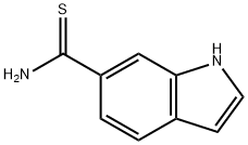 吲哚-6-硫代甲酰胺 结构式