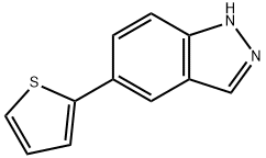 5-(噻吩-2-基)-1氢-吲唑,885272-39-9,结构式