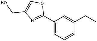 (2-(3-乙基苯基)恶唑-4-基)甲醇, 885272-71-9, 结构式