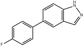 5-(4-FLUORO-PHENYL)-1H-INDAZOLE 化学構造式