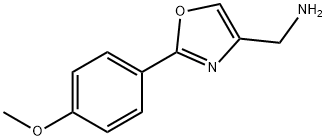 C-[2-(4-METHOXY-PHENYL)-OXAZOL-4-YL]-METHYLAMINE 化学構造式