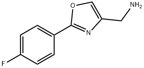 C-[2-(4-FLUORO-PHENYL)-OXAZOL-4-YL]-METHYLAMINE 化学構造式