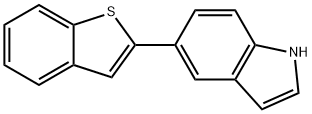 5-(BENZOTHIOPHEN-2-YL)-1H-INDOLE 化学構造式