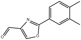 2-(3,4-二甲基苯基)恶唑-4-甲醛,885273-32-5,结构式