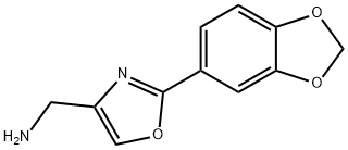 2-BENZO[1,3]DIOXOL-5-YL-OXAZOL-4-YL-METHYLAMINE Structure