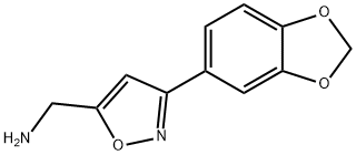 C-(3-BENZO[1,3]DIOXOL-5-YL-ISOXAZOL-5-YL)-METHYLAMINE Struktur