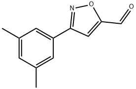 3-(3,5-二甲基苯基)异恶唑-5-甲醛,885273-60-9,结构式