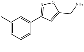 C-[3-(3,5-DIMETHYL-PHENYL)-ISOXAZOL-5-YL]-METHYLAMINE Struktur