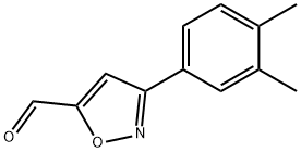 3-(3,4-二甲基苯基)异恶唑-5-甲醛,885273-72-3,结构式