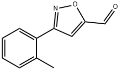 3-(邻甲苯基)异恶唑-5-甲醛 结构式