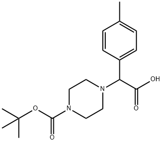885274-11-3 2-{4-[(TERT-ブチル)オキシカルボニル]ピペラジニル}-2-(4-メチルフェニル)酢酸